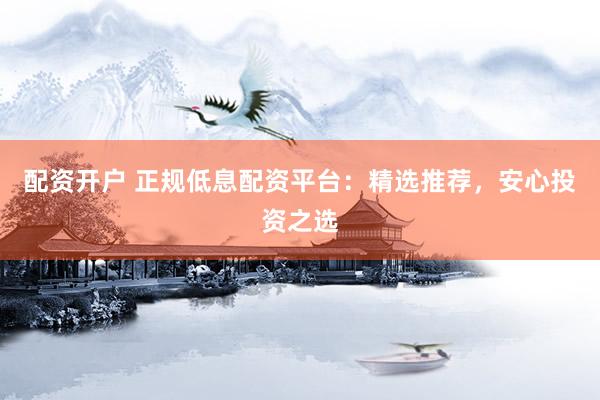配資開戶 正規(guī)低息配資平臺：精選推薦，安心投資之選